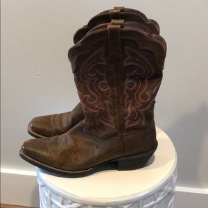 Ariat BrownLeather Cowgirl Boots